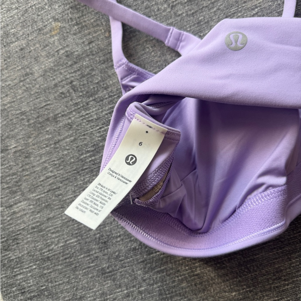 Lululemon Wunder Train Strappy Racer Bra - Size 6 - Picture 5 of 6